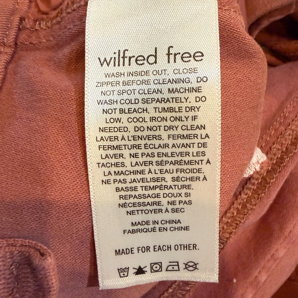 Aritzia Wilfred Free Brennan High Waisted Utility Pants Rose Mocha Womenβs Sz 8 - Picture 14 of 15